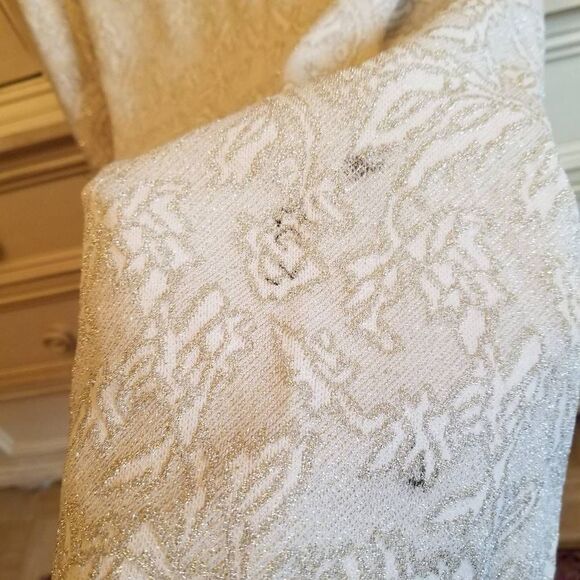 Vintage Leiter's Fabric Gold Maxi Dress Small - Picture 10 of 10
